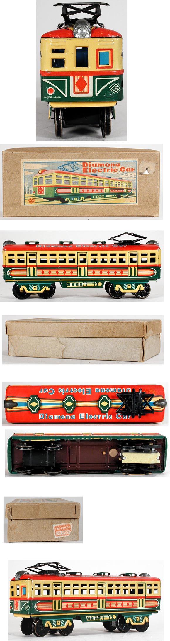 c.1949 Masudaya, Diamona Electric Car in Original Box